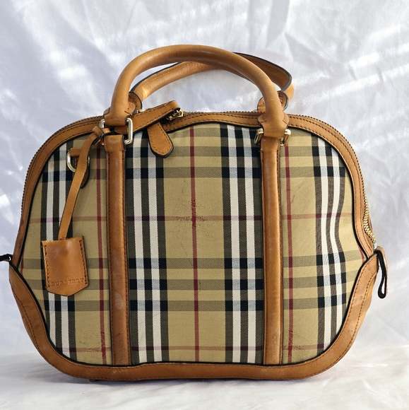 Burberry Horseferry Check Orchard Bowling Bag - Picture 1 of 10